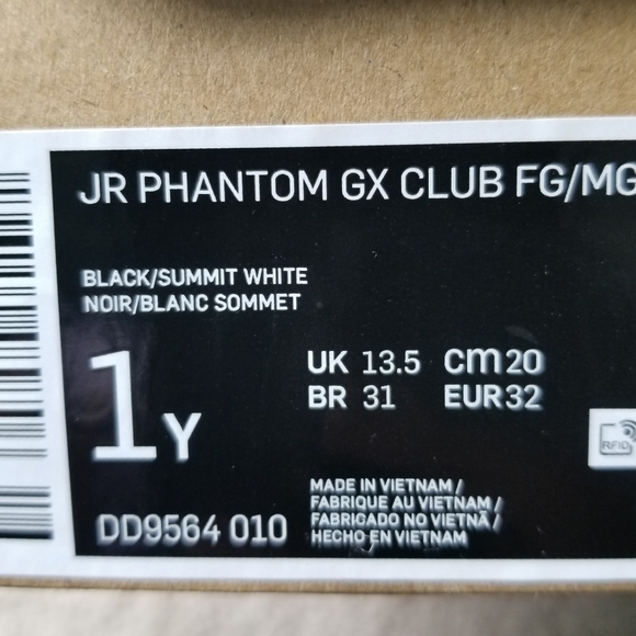 Nike Soccer Cleats Jr Phantom GX club FG/MG - Picture 10 of 10